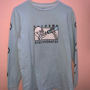 “Stay Hydrated” long sleeve / size medium
